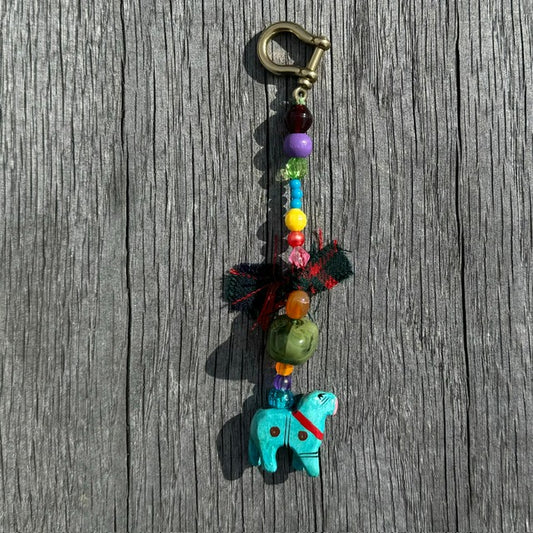 Style your bag - Blue horse bag charm