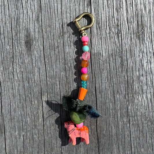 Style your bag - Pink pig bag charm