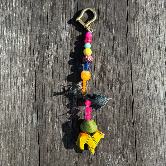 Style your bag - Lime goat bag charm