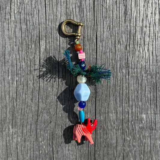 Style your bag - Pink cow bag charm